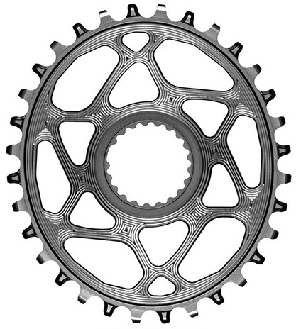 AbsoluteBlack Oval Klinge 32T - Direct Mount - Grå