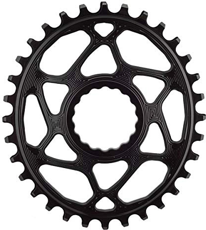 AbsoluteBlack 34T Oval Klinge til Singlespeed - Sort