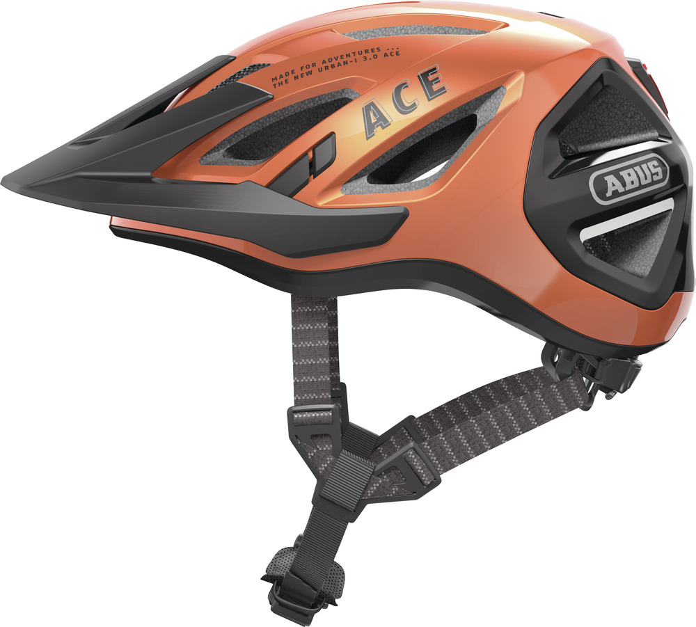Abus Urban-I 3.0 ACE Cykelhjelm med LED Lys - Orange