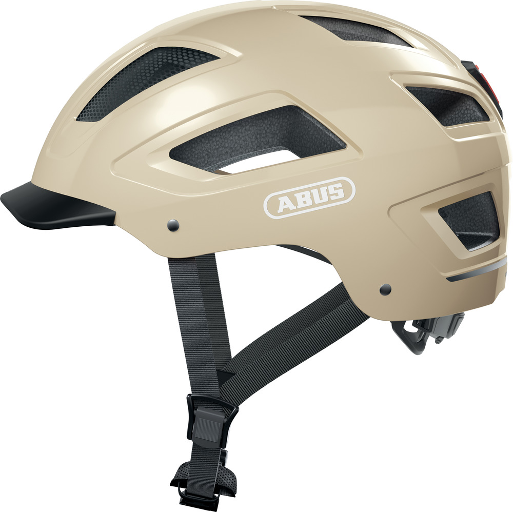 Abus Hyban 2.0 Cykelhjelm med LED Lys - Brun