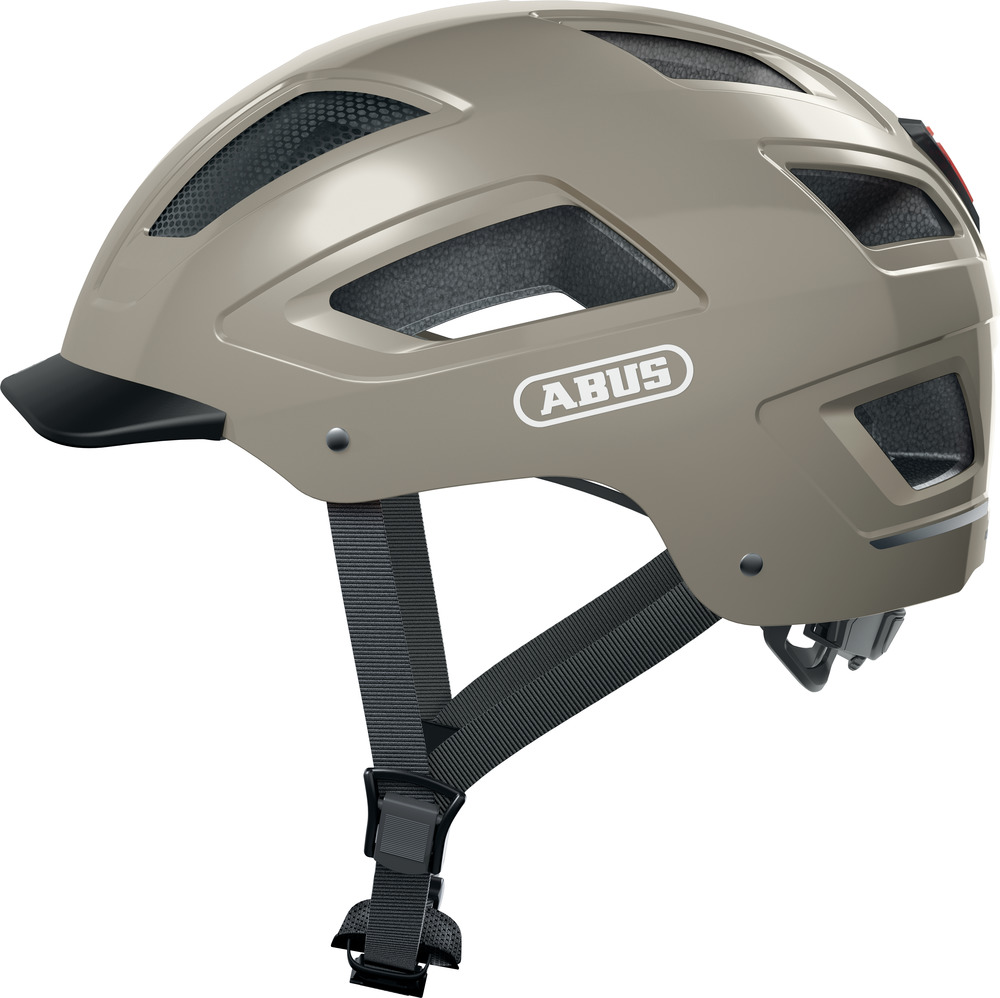 Abus Hyban 2.0 cykelhjelm med LED lys - Grå