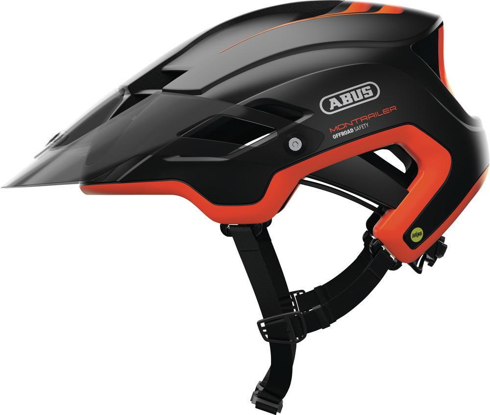 Abus Montrailer Cykelhjelm - Sort/Orange på Tilbud!
