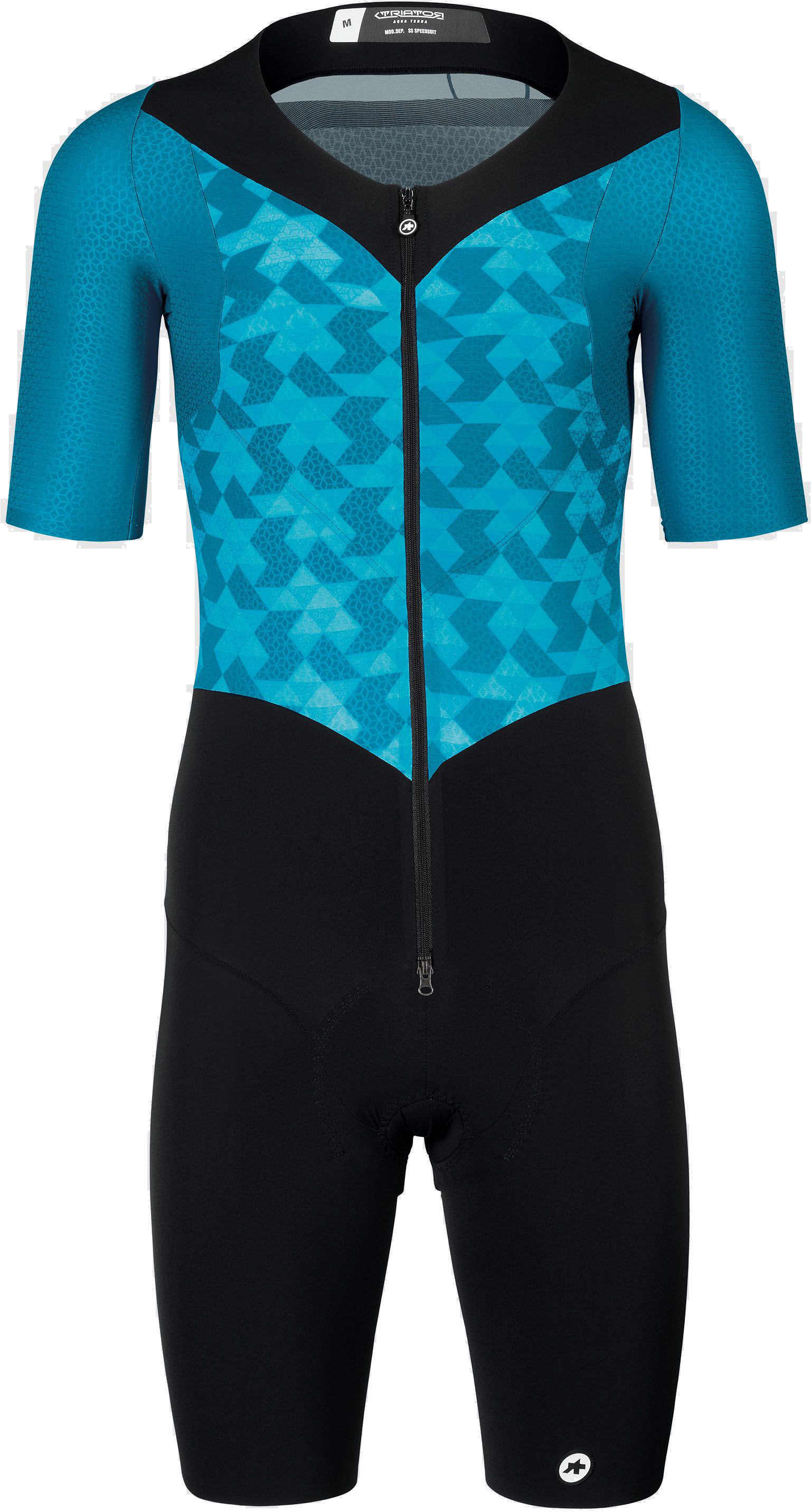Assos TRIATOR SS Speedsuit - Blå til cykling på tilbud