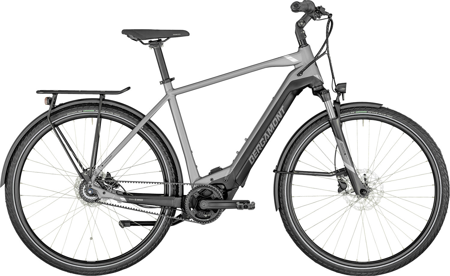 Bergamont E-Horizon Elite Belt Gent 2022 - Grå Elcykel