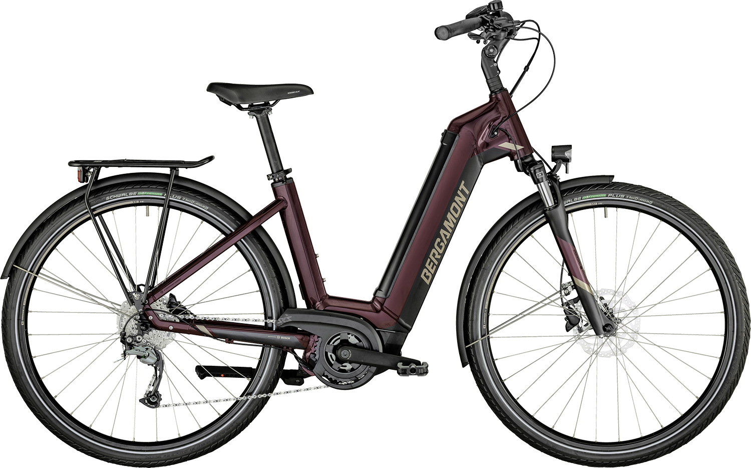 Bergamont E-Horizon Tour 400 Wave 2022 - Rød Elcykel på Tilbud