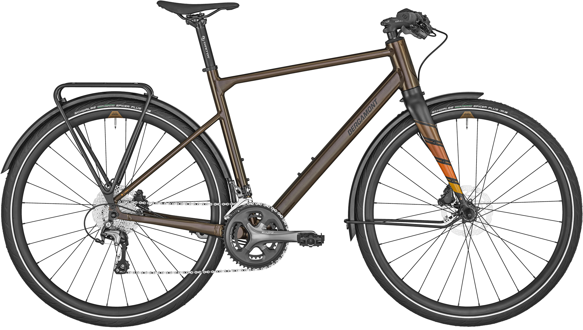 Bergamont Sweep 6 EQ 2024 - Herrecykel i Brun