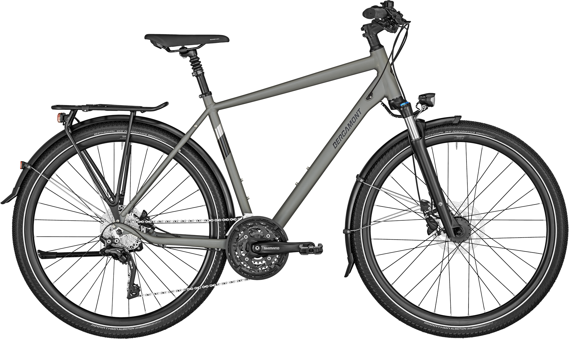 Bergamont Horizon 7 Gent 2024 - Grå Herrecykel Tilbud