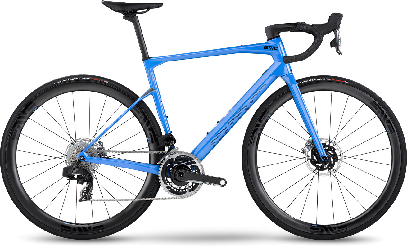 BMC Roadmachine 01 TWO 2022 - Blå racercykel på tilbud