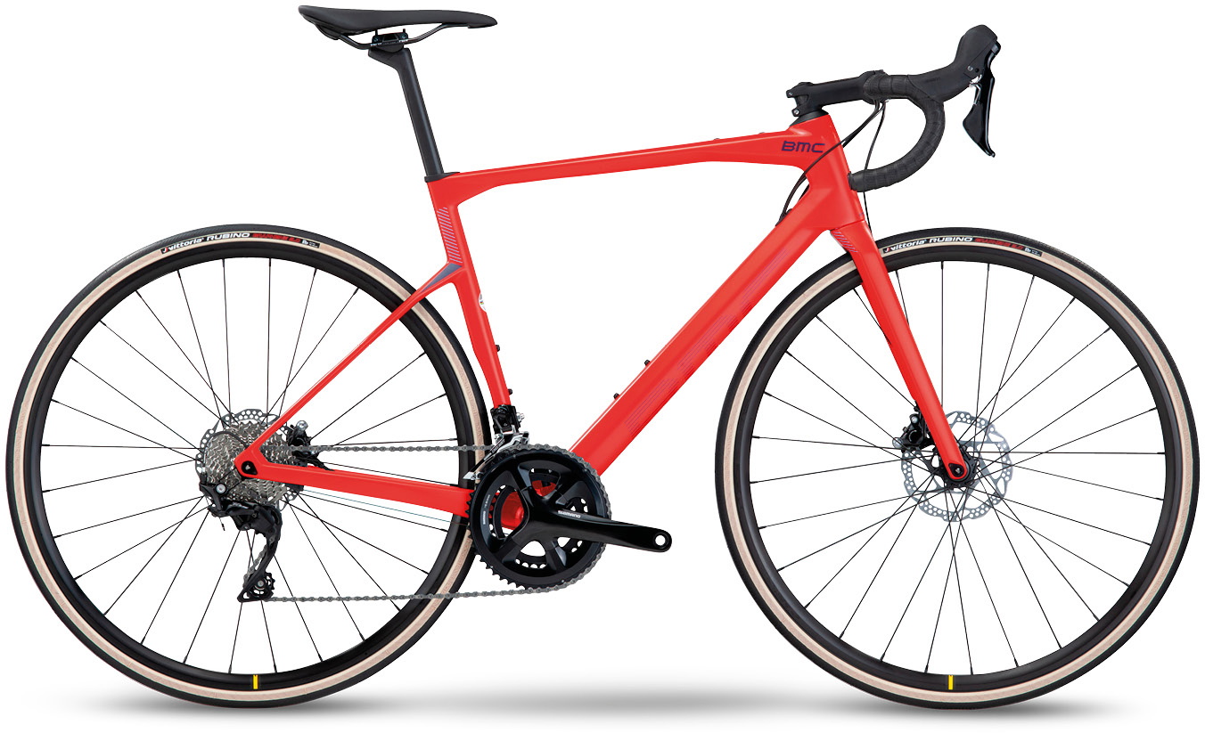 BMC Roadmachine SEVEN 2023 - Rød Racercykel Tilbud
