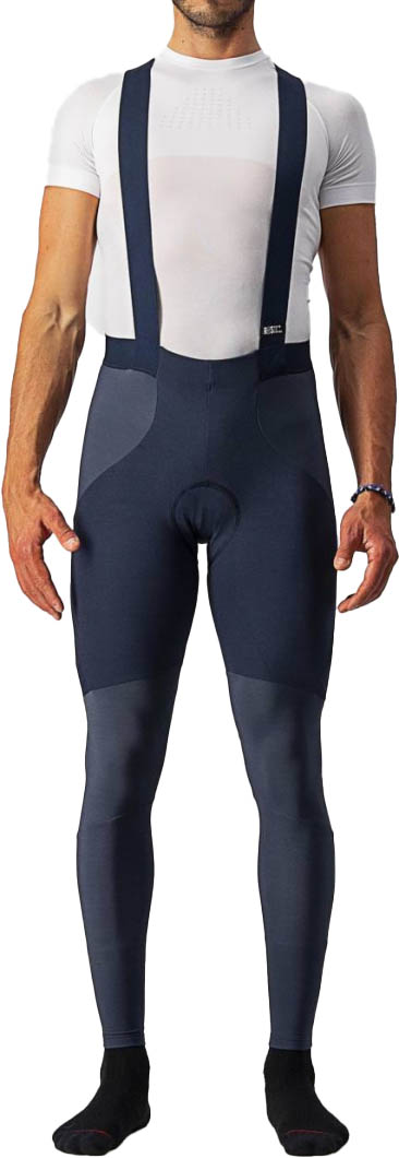 Castelli SORPASSO RoS BIBTIGHTS - Blå Cykelbukser på tilbud