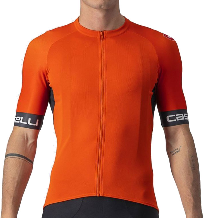 Castelli Entrata VI Cykeltrøje - Orange/Grå/Ivory