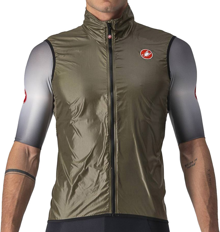 Castelli ARIA VEST - Grøn/Brun til cykling på tilbud!
