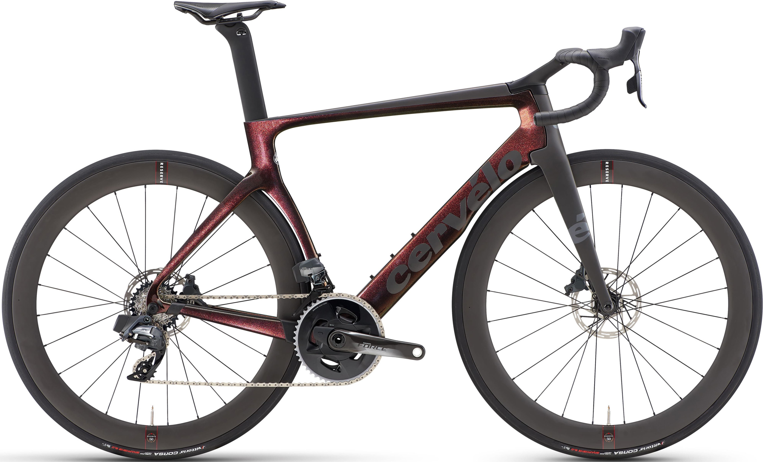 Cervélo S5 Force eTap AXS 2024 - Rød/Sort Tilbud!