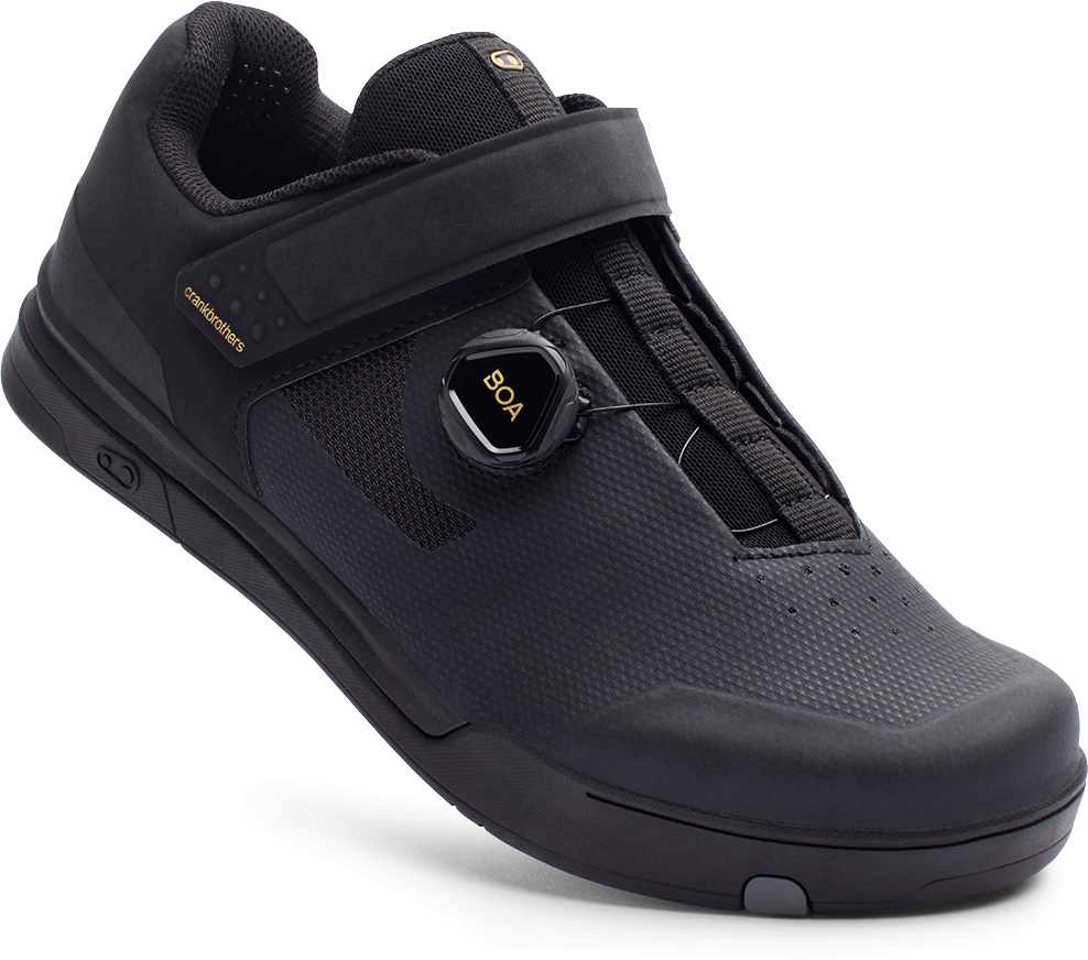 CrankBrothers Mallet BOA MTB Cykelsko - Sort/Guld Tilbud