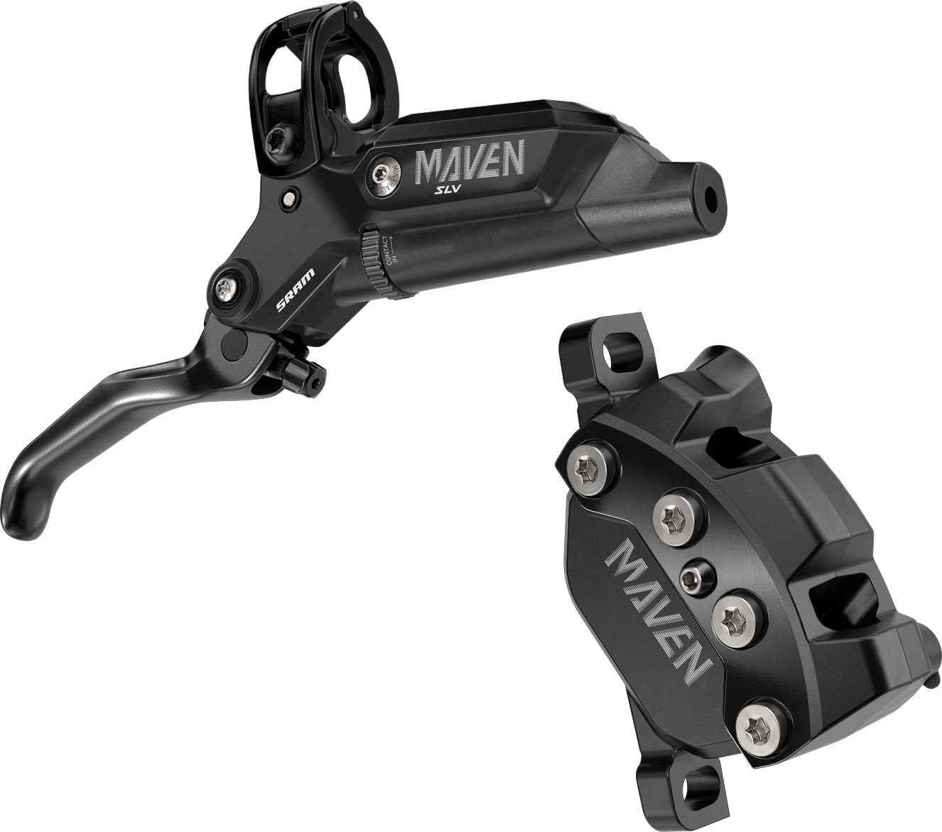 SRAM Hydraulisk Skivebremse Maven Sølv [BAG] - Sort Anodiseret
