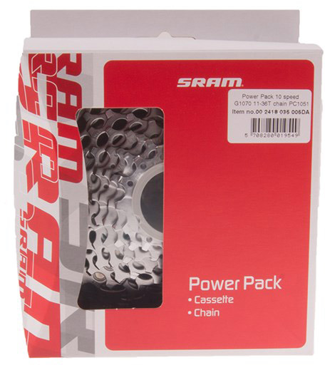 SRAM Power Pack PG-1070 Kassette og PC-1051 Kæde 10sp