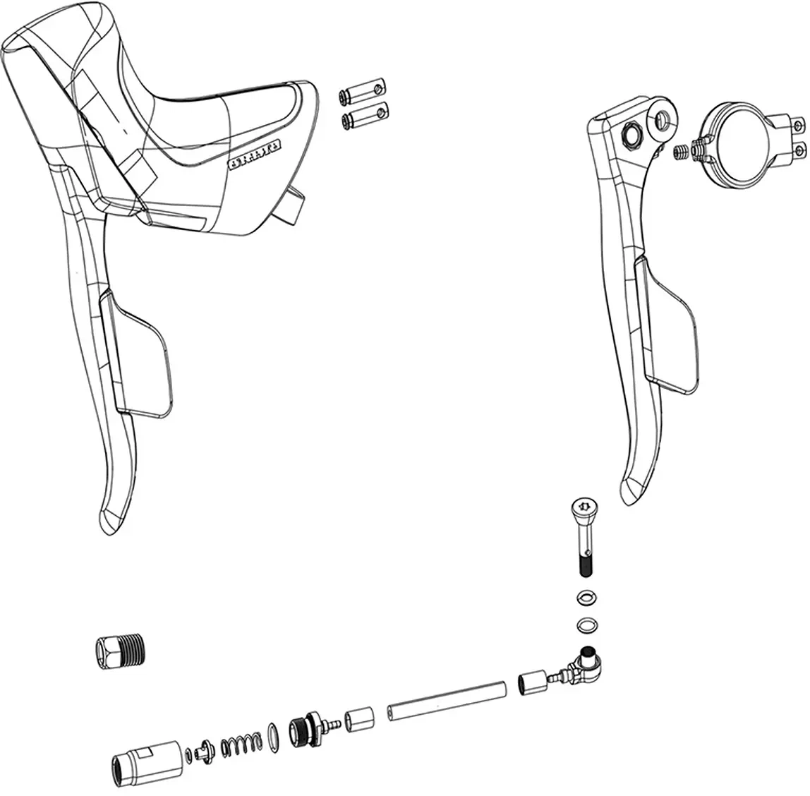 SRAM Exchange Kit Shifter And Brake Rival Etap AXS Disc Right    710845867644