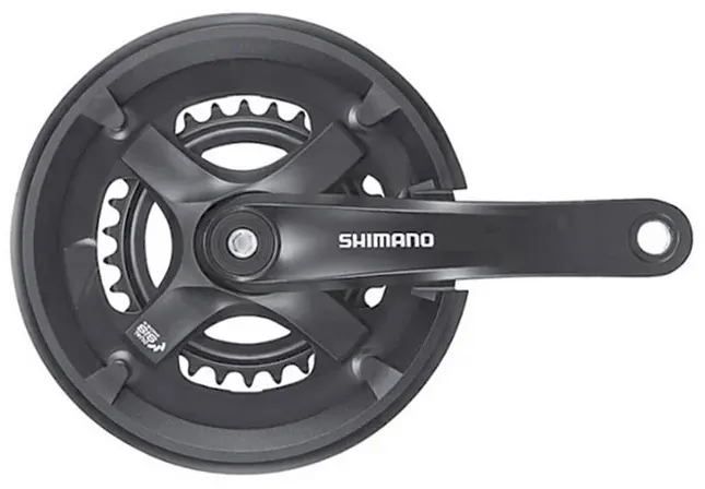 Shimano Tourney Kranksæt 7/8speed - Sort - FC-TY50 46/30T - 175mm 4550170444969