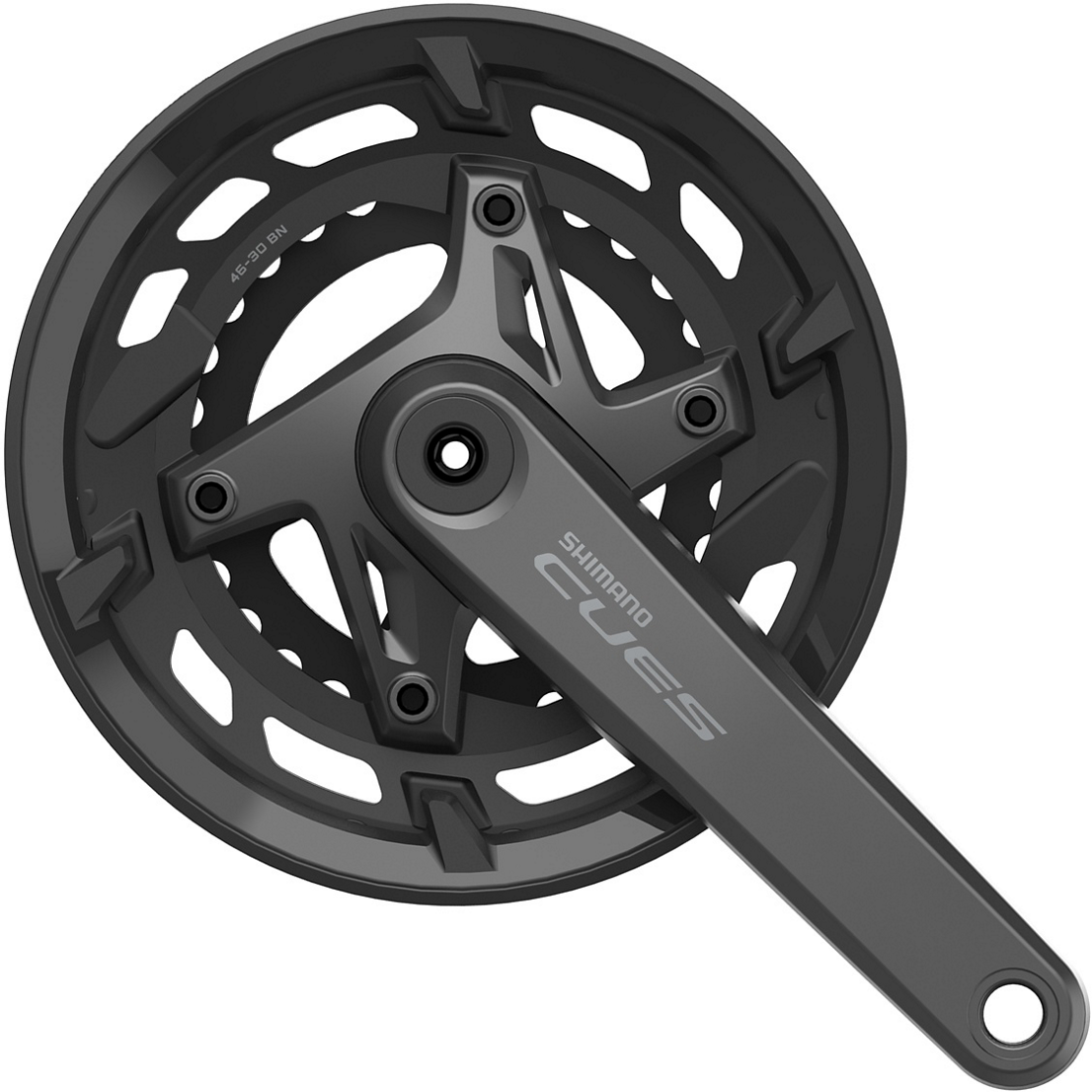Shimano CUES Kranksæt 9/10/11-Speed - Sort - FC-U6000-2 46/30T - 170mm    4550170172114