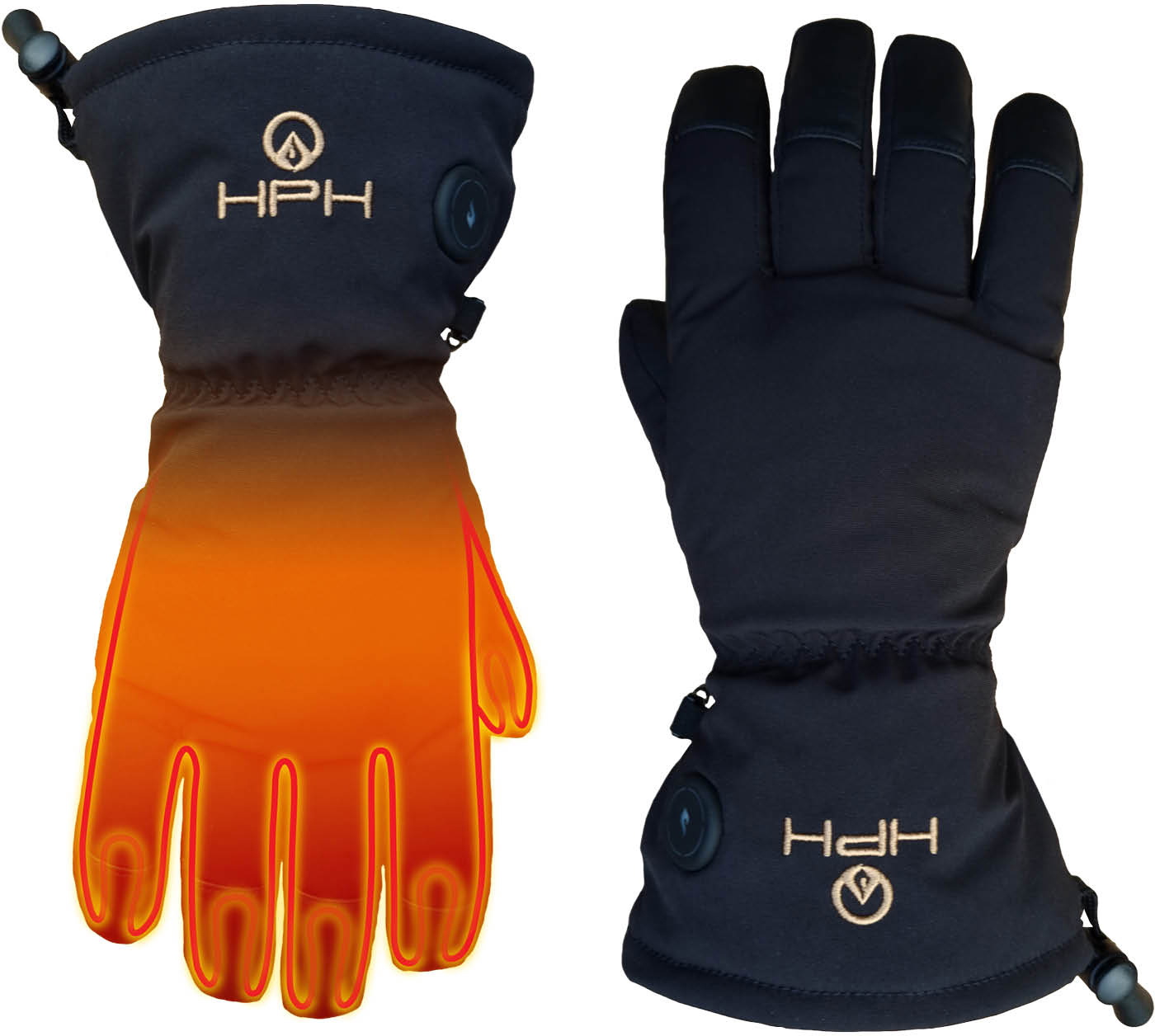 Happyhot Hafjell Fingerhandsker med Elvarme - Tilbud!
