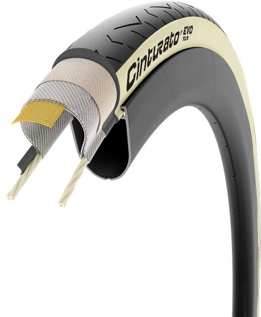 Pirelli Cinturato EVO TLR (Tubeless Ready) 700x28c/32c - Racer dæk - Retro    8019227471632
