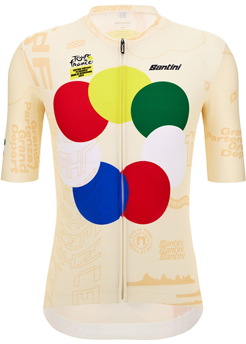 Santini Gran Depart Firenze Cykeltrøje 2024 på tilbud
