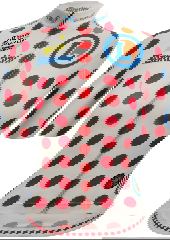 Santini Tour de France - FEMMES AVEC ZWIFT – Women's - Polka Dot Jersey    8053845426360