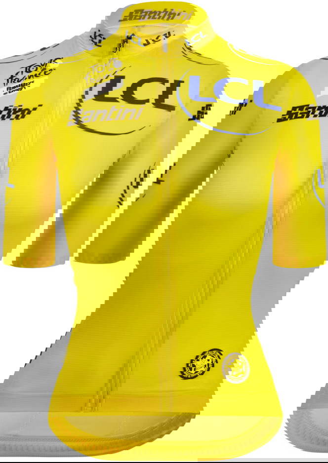 Santini Tour de France - FEMMES AVEC ZWIFT – Women's - Yellow Jersey    8053845425585