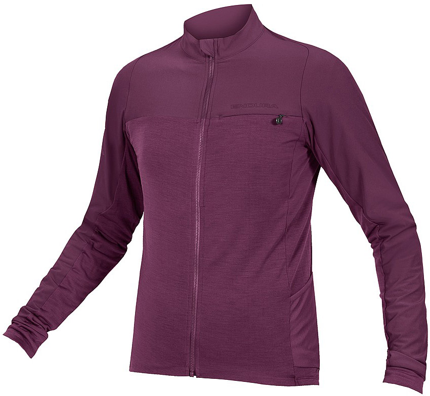 Endura GV500 L/S Gravel/MTB Trøje - Aubergine på tilbud