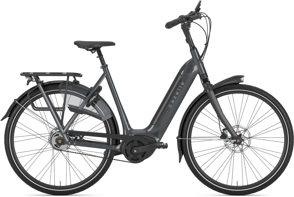 Gazelle ARROYO C5 HMB ELITE BELT Elcykel Dame 2024 - Grå