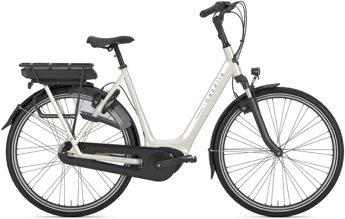 Gazelle Arroyo C7+ HMB Elcykel Dame 2024 - Beige
