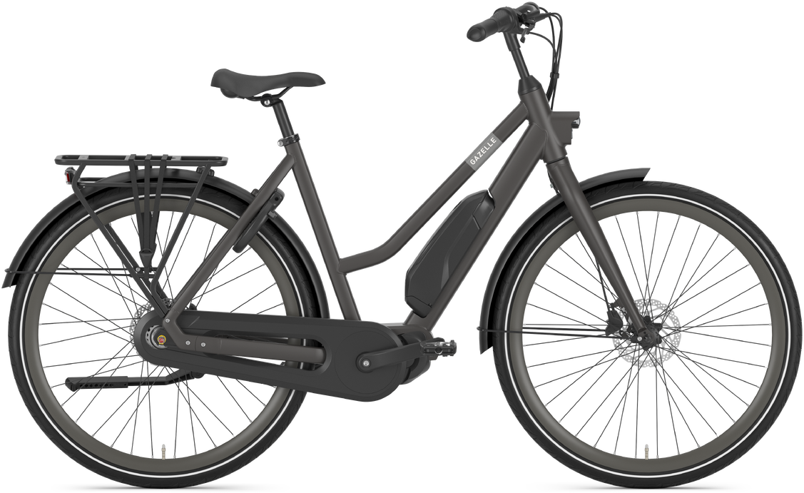 Gazelle Esprit C7 HMS 504wh Elcykel til Damer 2024 - Grå