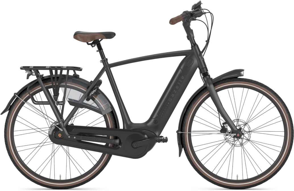 Gazelle GRENOBLE C8 HMB 500wh Elcykel Herre 2022 - Sort