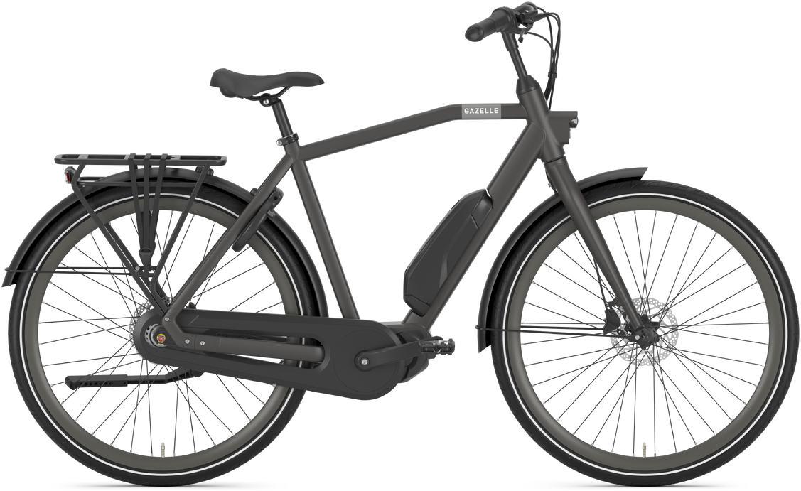 Gazelle Esprit C7 HMS 504wh Elcykel til Herre - Grå 2024