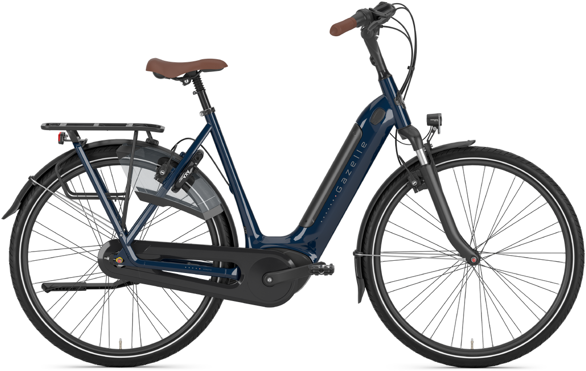 Gazelle Arroyo C7+ HMB Elite Dame 2025 - Mørkeblå Elcykel