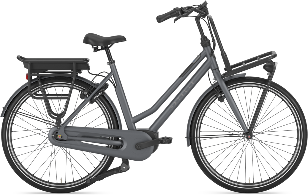 Gazelle HEAVYDUTYNL C7+ HMB Elcykel Dame 2022 - Grå