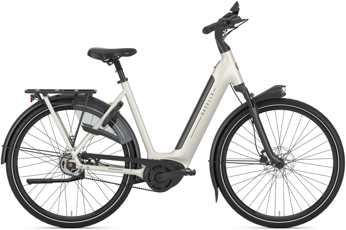 Gazelle Arroyo C5 HMB Elite Elcykel Dame 2025 - Ivory Hvid