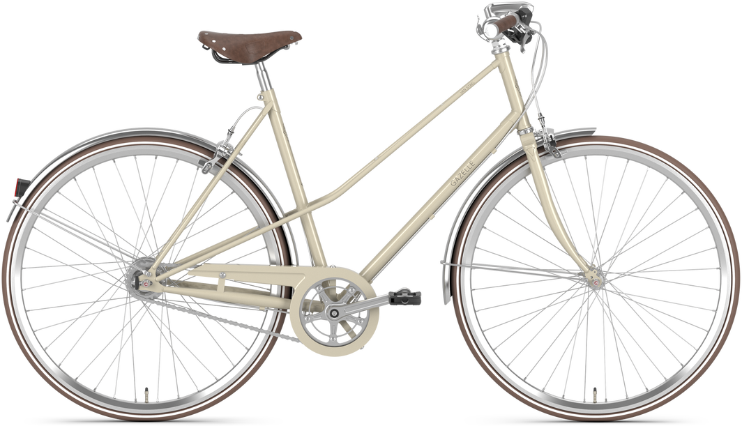 Gazelle Van Stael Damecykel 2025 - Caramel Khaki