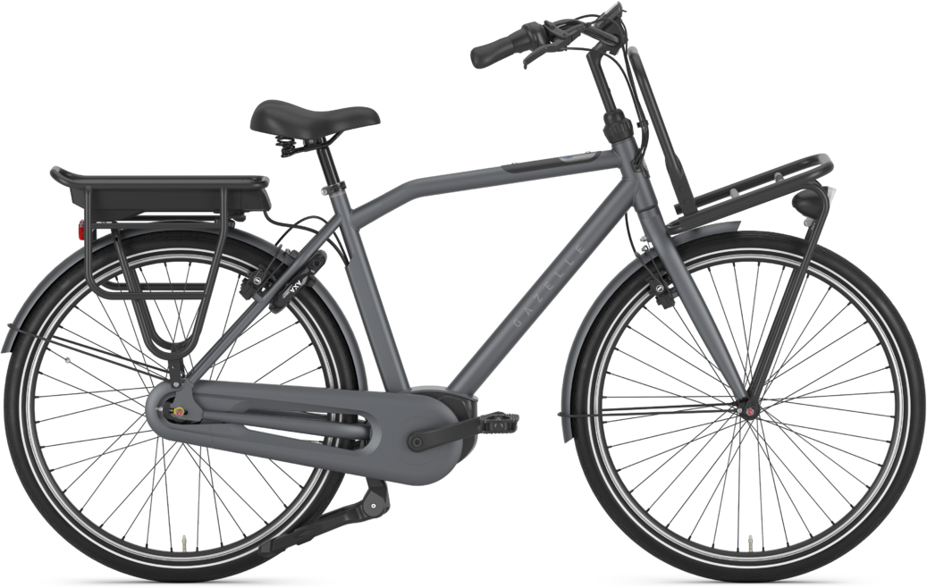 Gazelle HEAVYDUTYNL C7+ HMB 400wh Elcykel Herre 2022 - Grå