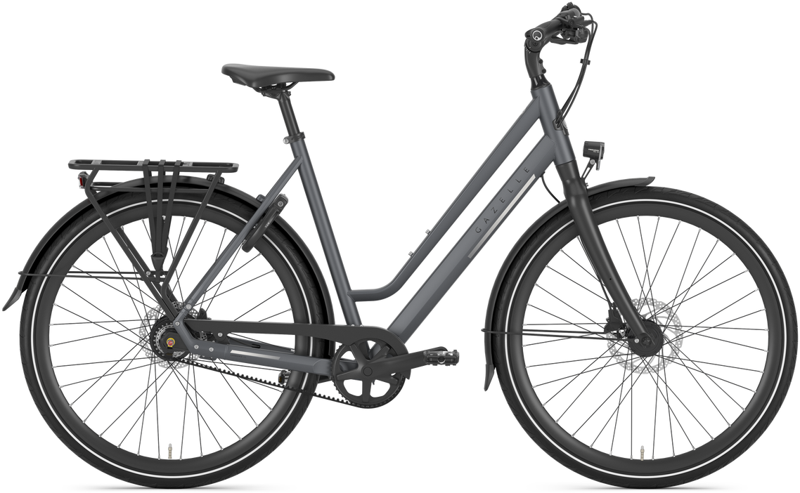 Gazelle Chamonix S11 Dame 2024 - Grå Cykeltilbud!