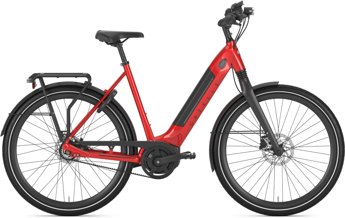 Gazelle ULTIMATE C8+ HMB EL-CYKEL 500wh Dame 2022 - Rød
