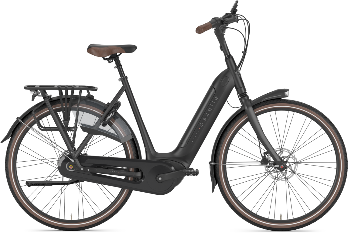 Gazelle Grenoble C8 HMB Dame 2024 - Elcykel i Sort