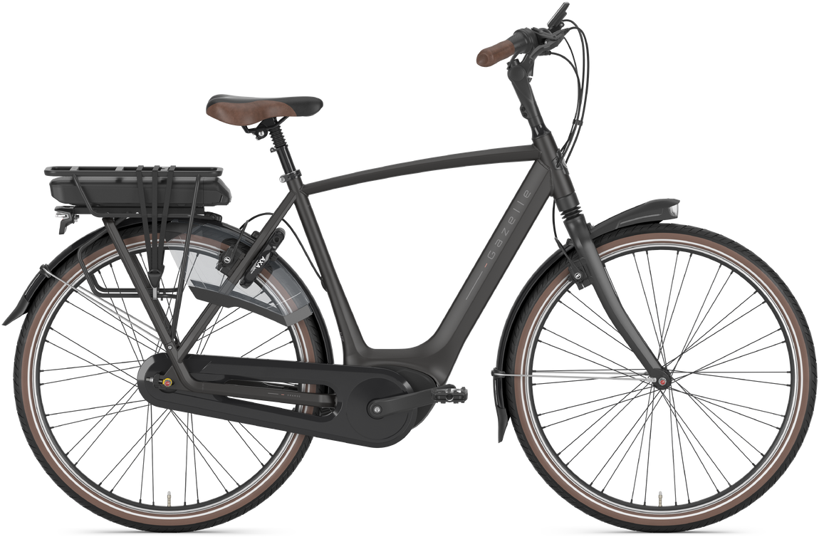 Gazelle Orange C8 HMB Elcykel Herre 2024 - Grå