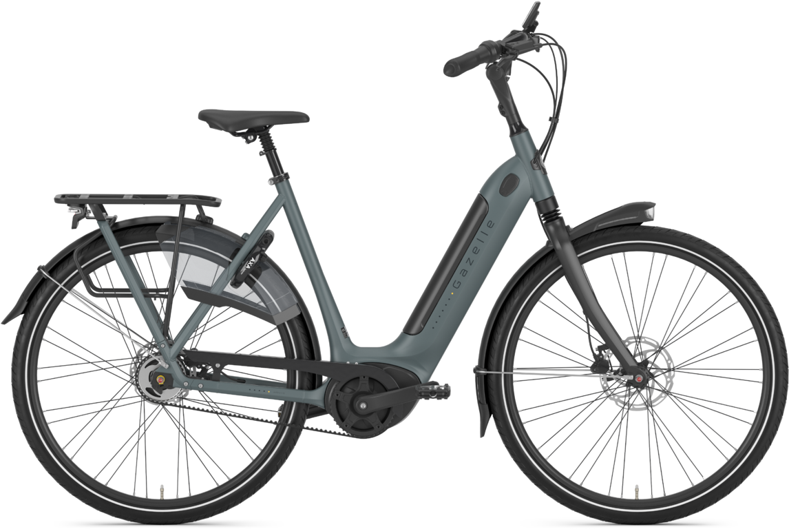 Gazelle ARROYO C5 HMB ELITE BELT Elcykel Dame 2024 - Blå