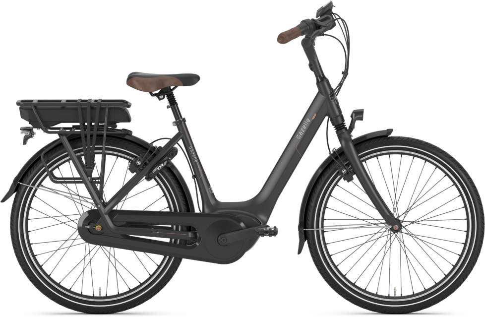 Gazelle ORANGE C8 HMB 26" Elcykel Dame 2022 - Sort