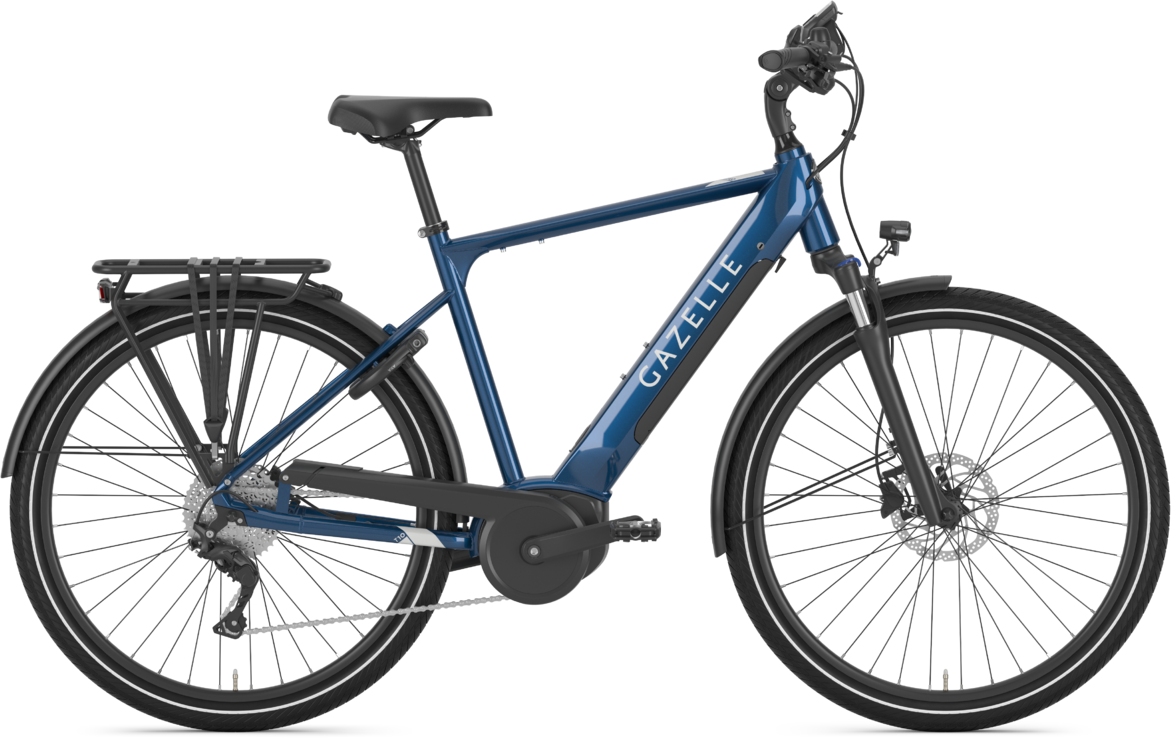 Gazelle MEDEO T10 HMB 500wh Elcykel Herre 2022 - Blå