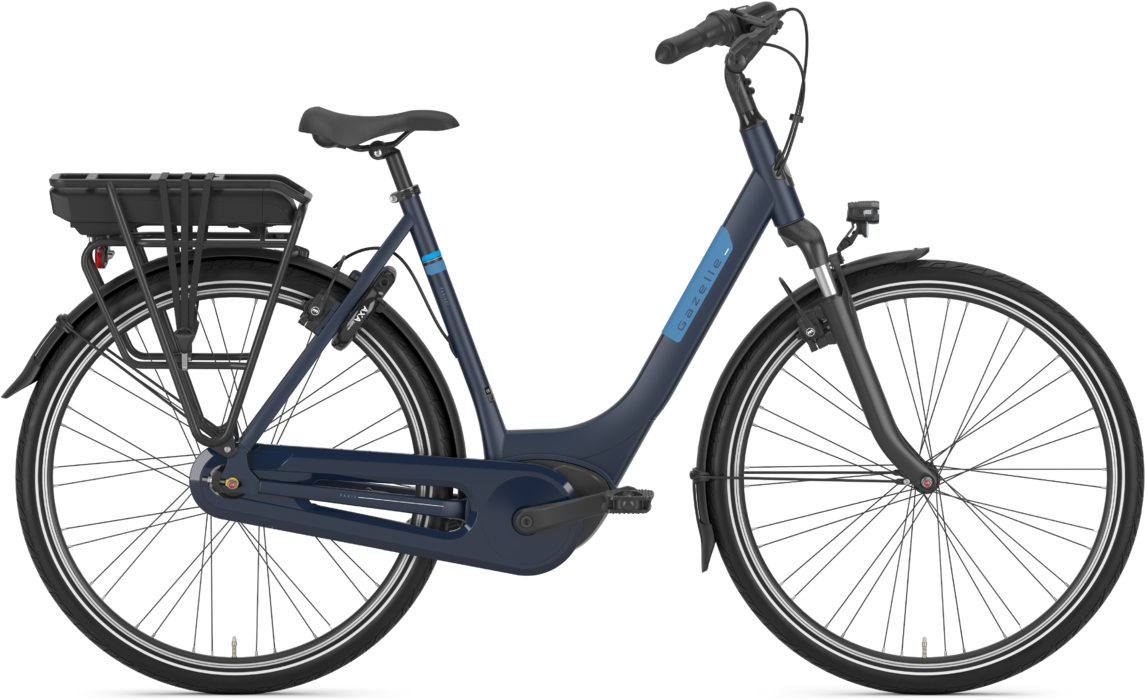 Gazelle Paris C7 HMB Elcykel Dame 2024 - Blåtilbud