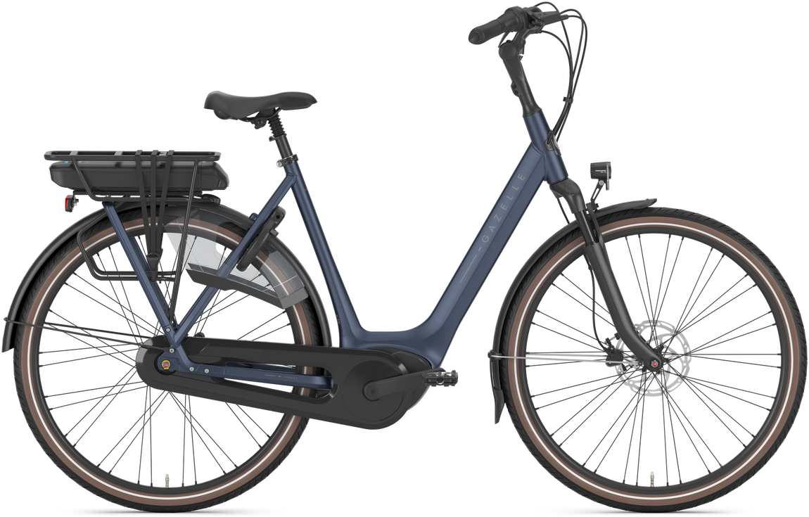 Gazelle Orange C8 HMB Elcykel Dame 2025 - Saturn Blue