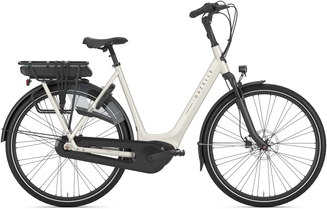 Gazelle Orange C8 HMB Elcykel Dame 2025 - Ivory Hvid