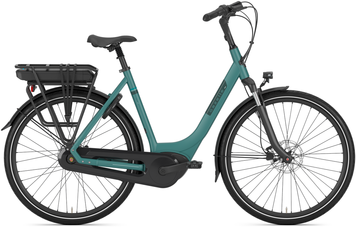 Gazelle Paris C7+ HMB Elcykel Dame 2025 - Thyme Green